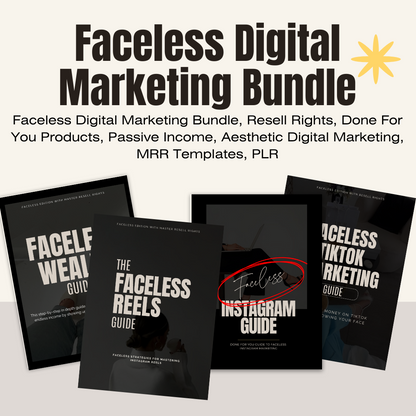 The Ultimate Faceless Marketing Bundle with Master Resell Rights!
