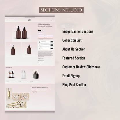 Shopify Website Template | Hair Boss Gro