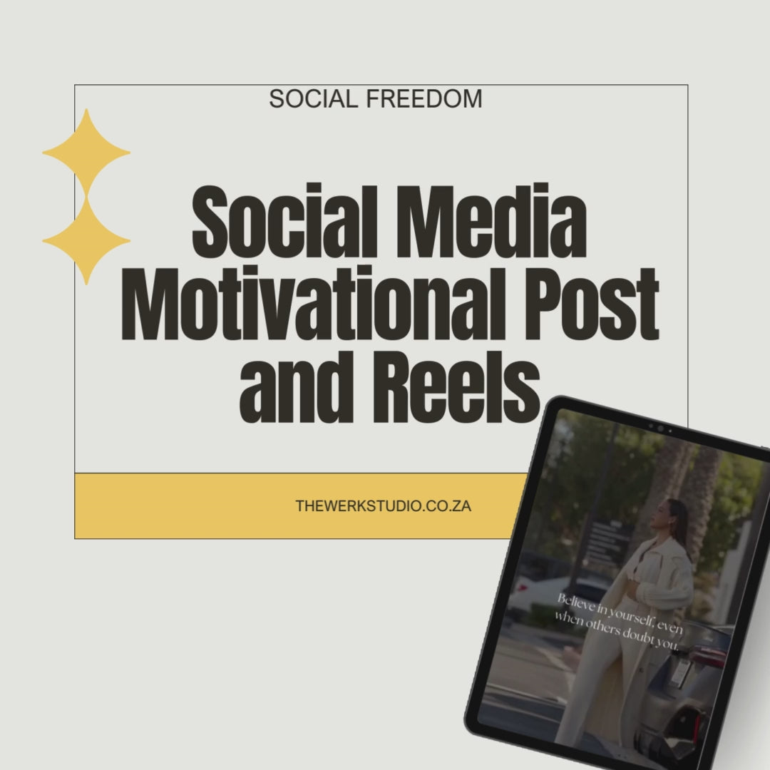 Motivational Reels and Post with Master Resell Rights